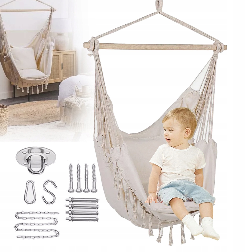 Závěsné Křeslo Brazilské Zahradní Houpací Křeslo Set Dům Boho Houpací Síť Hq