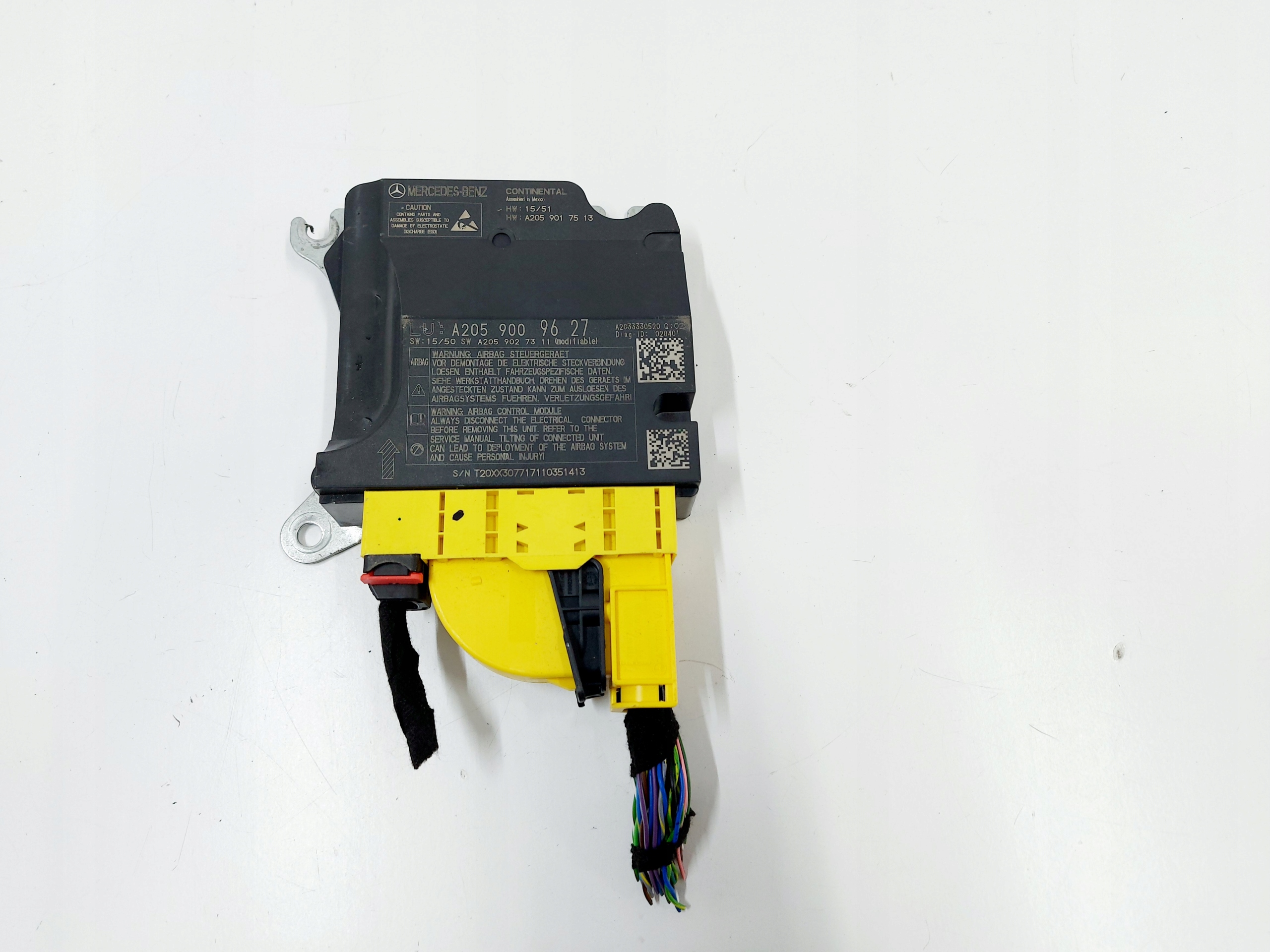 MERCEDES GLC W253 Sensor moduł poduszek AIRBAG 17r.