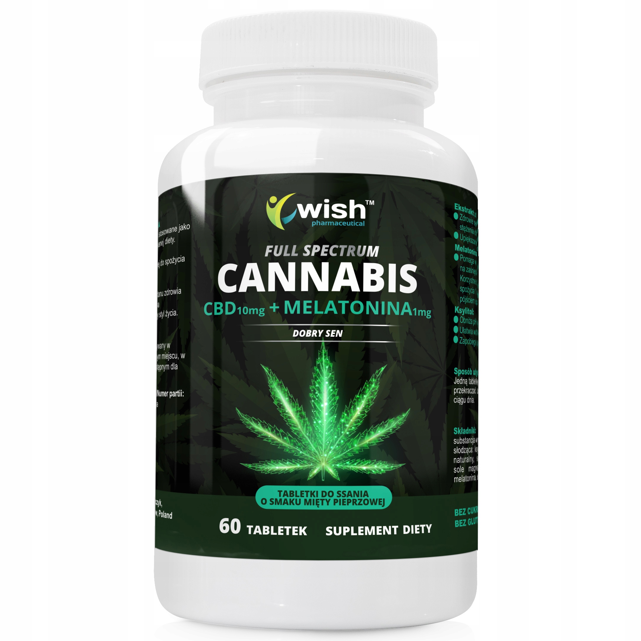 

Cbd 10mg Melatonina 1mg Full Spect 60 tab na Sen