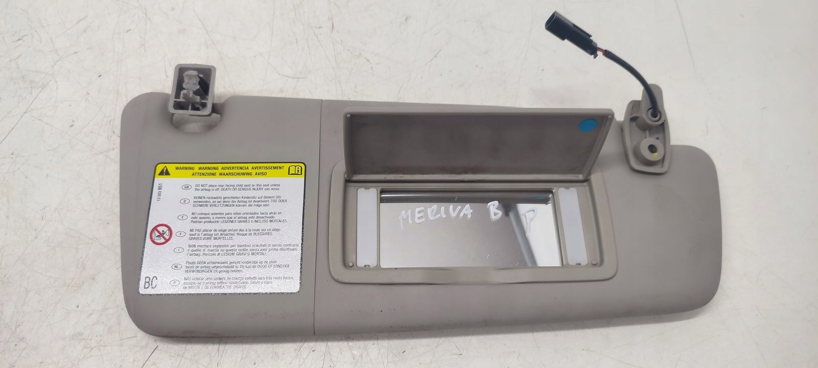 visor przeciwsloneczny right Opel Meriva B