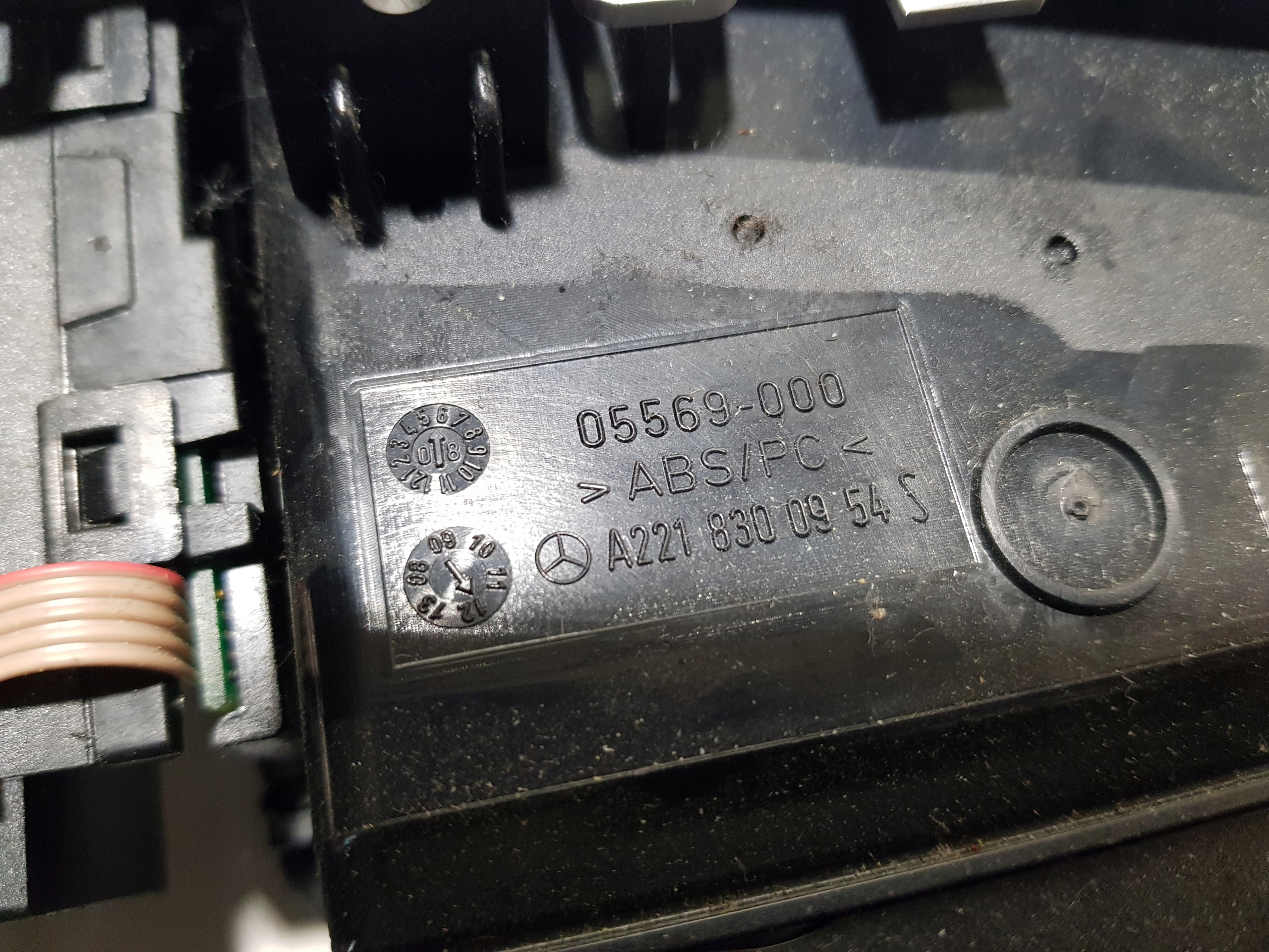 central grid air conditioning devices clock MERCEDES W221 2218300954