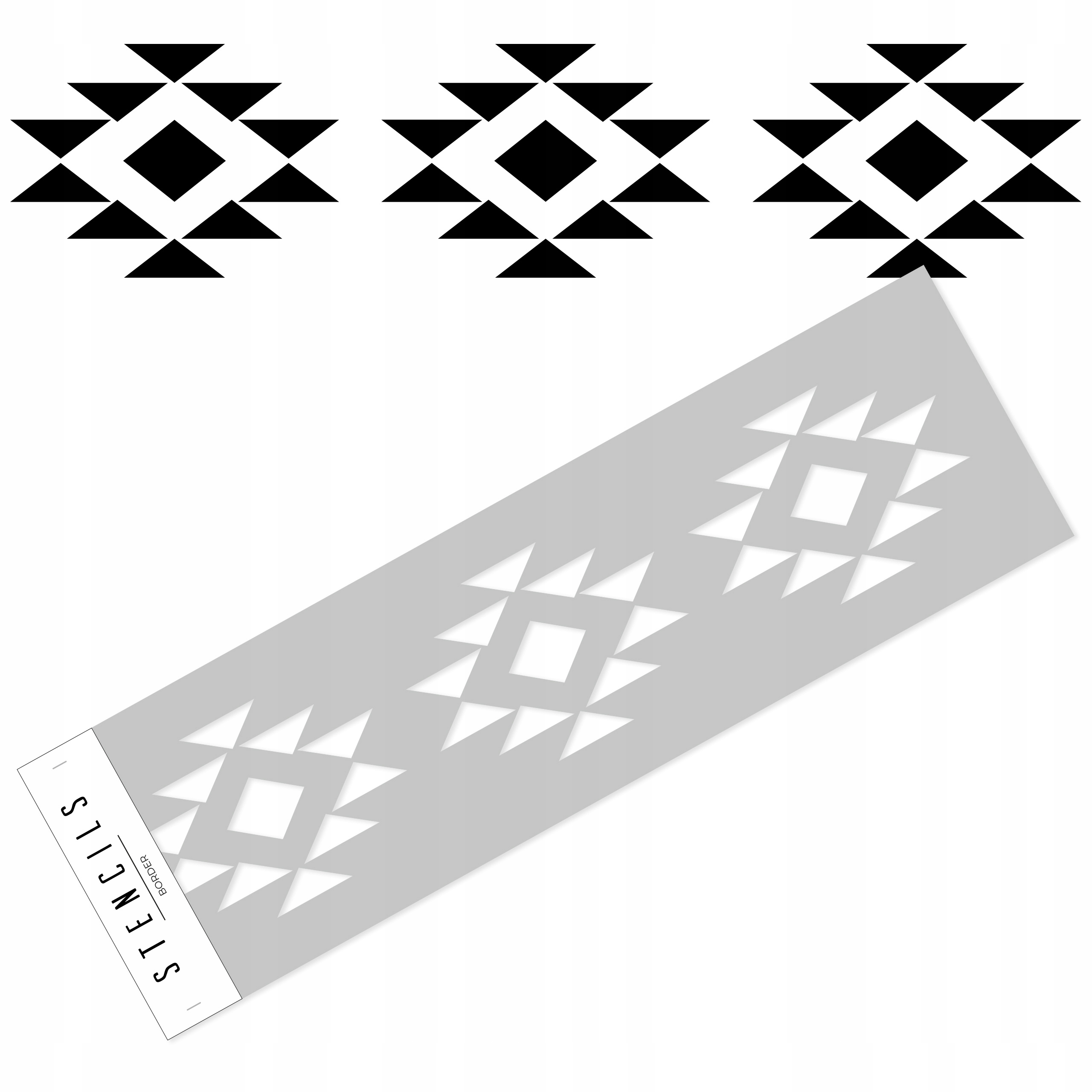 Aztec - szablon malarski border