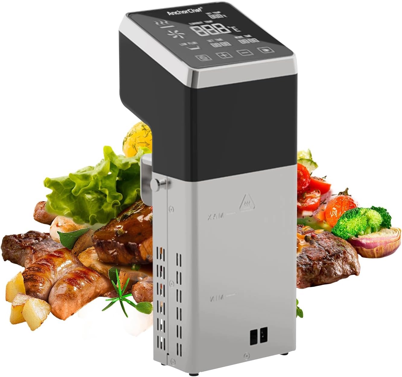 Cirkulátor Stroj na výrobu sous vide, 1600 W, IPX7 Anchorchef PRO1600S