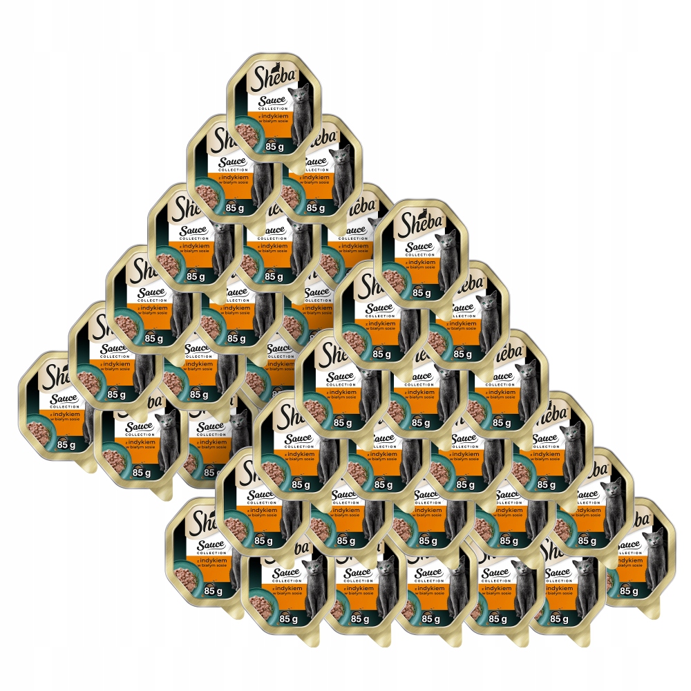Sheba Sauce Collection mokra karma dla kota z indykiem w sosie tacka 85g