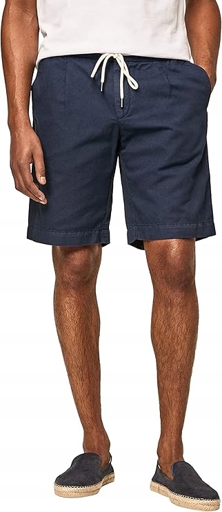 Hackett London Tmavě Modré Kraťasy S Páskem A Kapsami 29 6FA