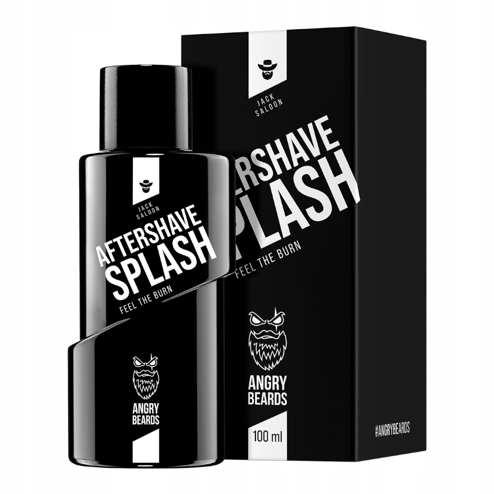 Angry Beards Aftershave Splash Jack Saloon Voda po holení 100 ml
