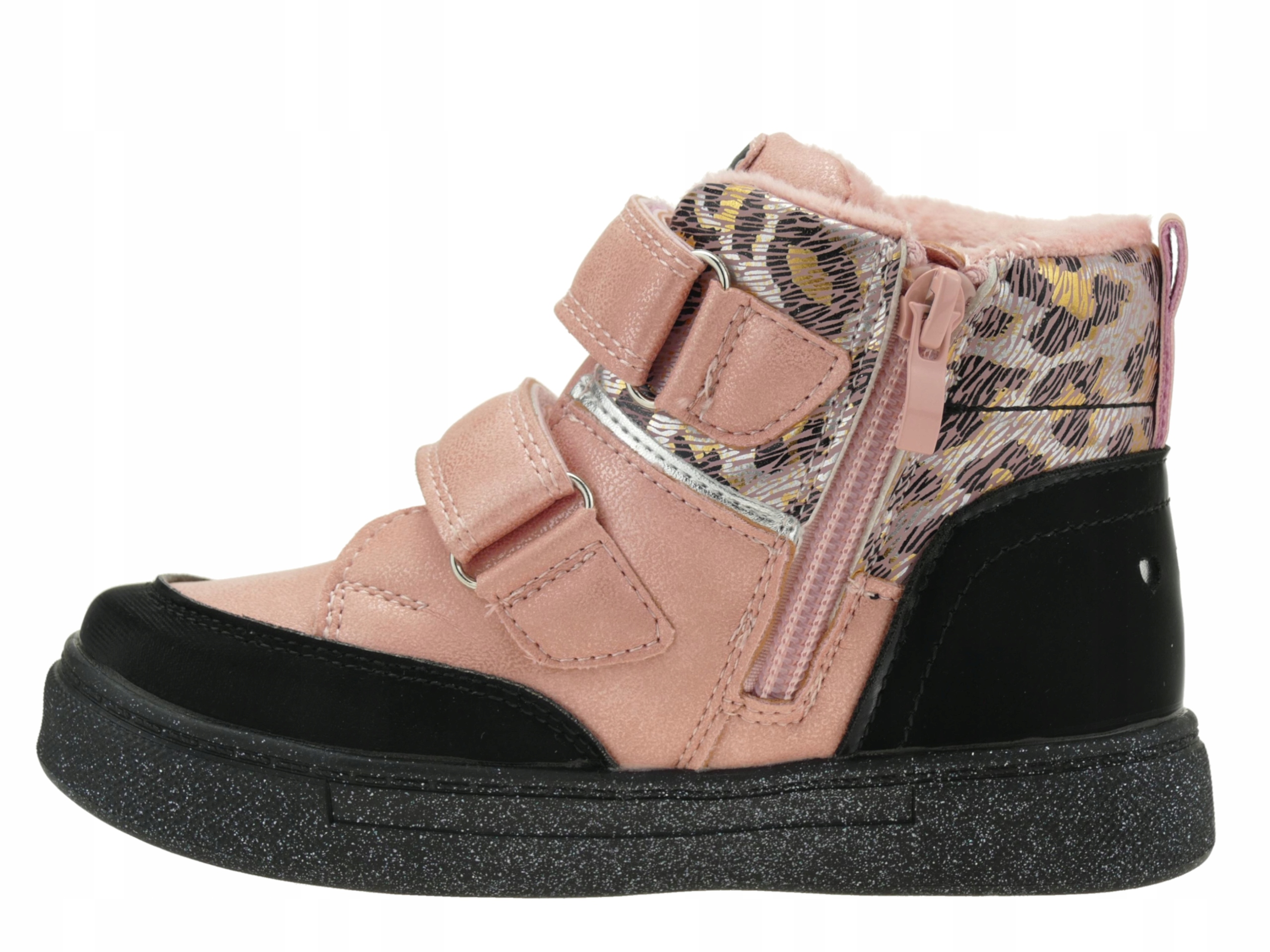 DZIEWCZĘCE TRZEWIKI PÓŁBUTY DZIECIĘCE BOTKI BUTY PRZEJŚCIOWE NA RZEPY R. 27 Kolor różowy