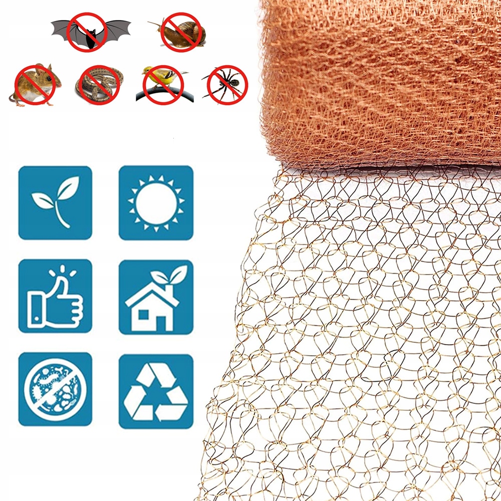 12M SIATKA TAŚMA MIEDZIANA PRZECIW ŚLIMAKOM DO OCHRONY ROŚLIN OGRODOWYCH Rodzaj siatka