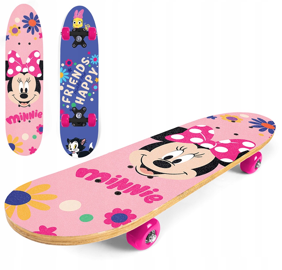 Deskorolka Deska Drewno Mocna 61cm Myszka Minnie