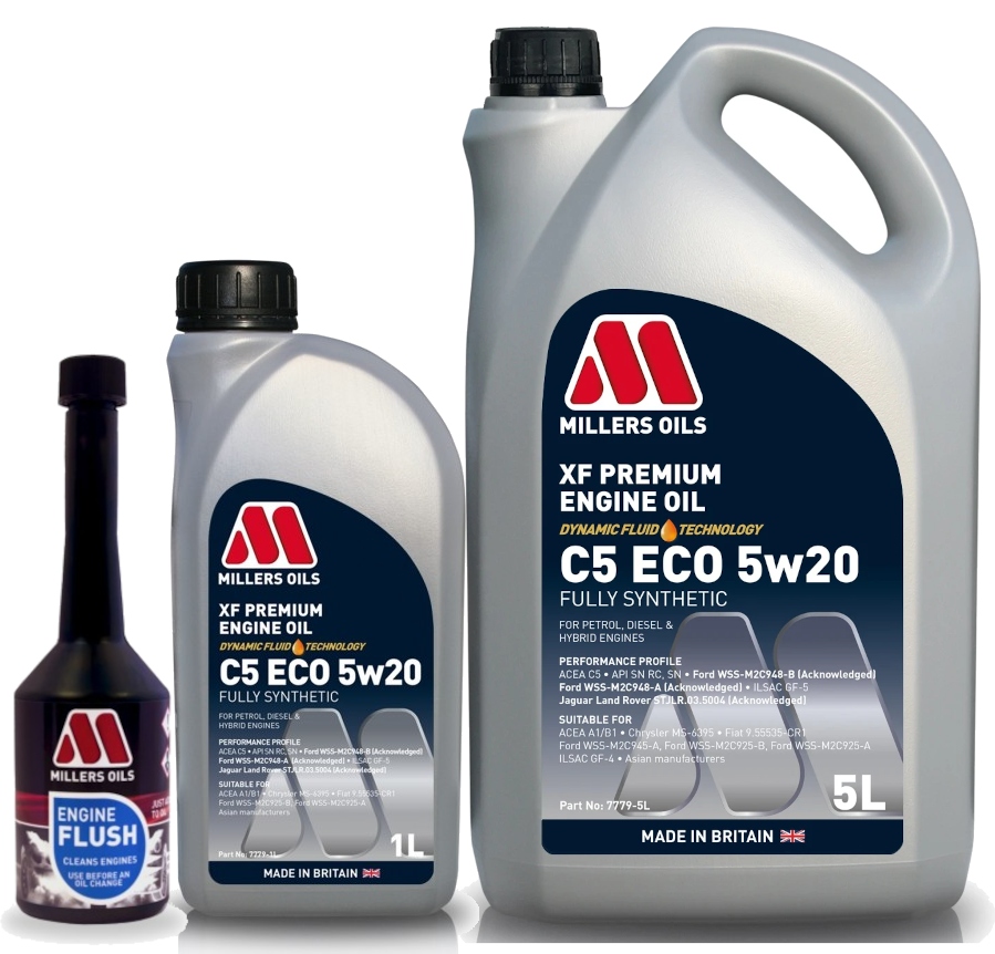 Olej silnikowy Millers Oils Xf Premium C5 Eco 5w20 6L Płukanka do silnika