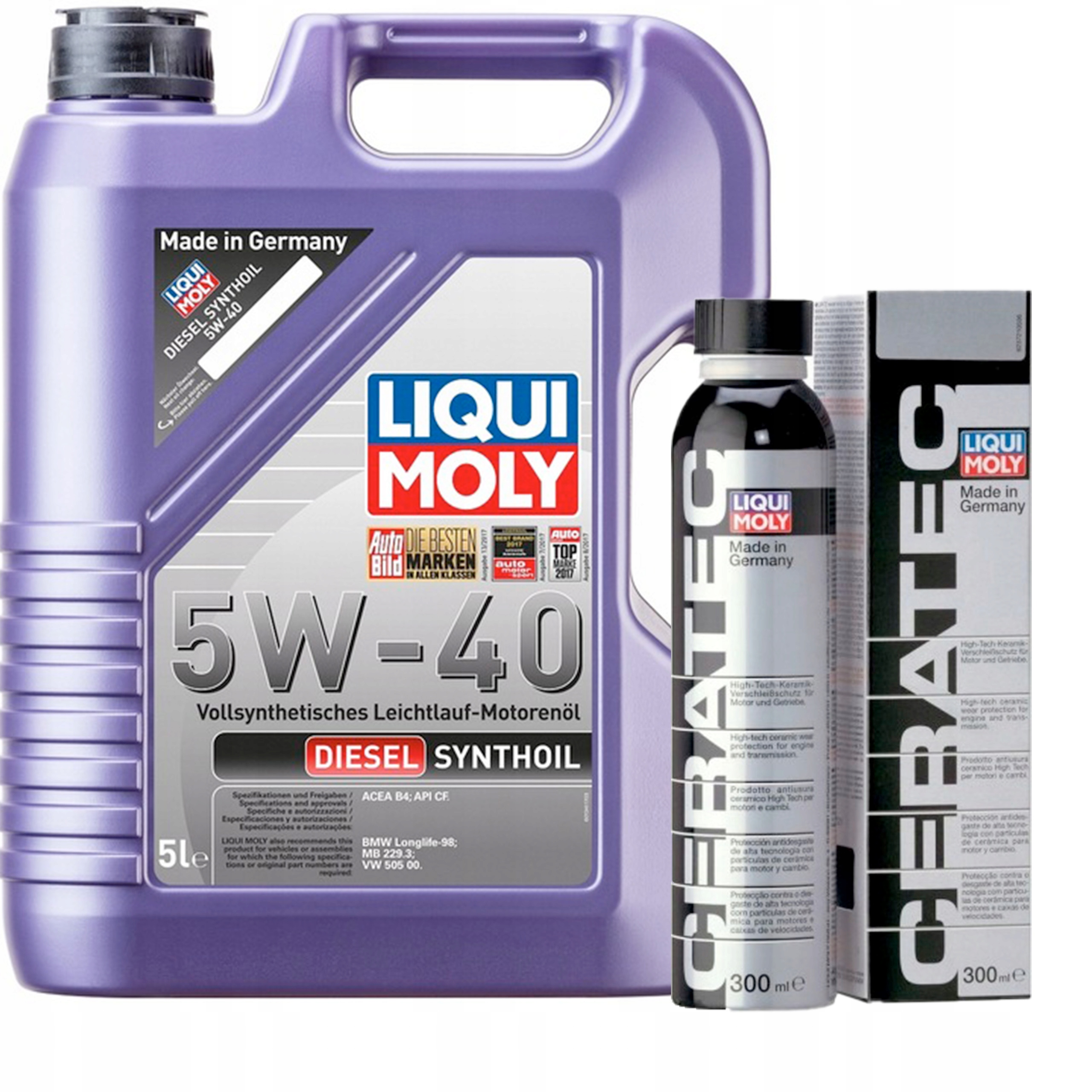 Liqui Moly 1341 Diesel Synthoil 5W40 5L + Cera Tec