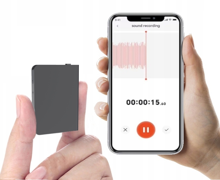 Diktafón mini malý micro špionážny 32 Gb draVires pre telefón bluetooth