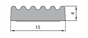 

Uszczelka porowata 4x15mm