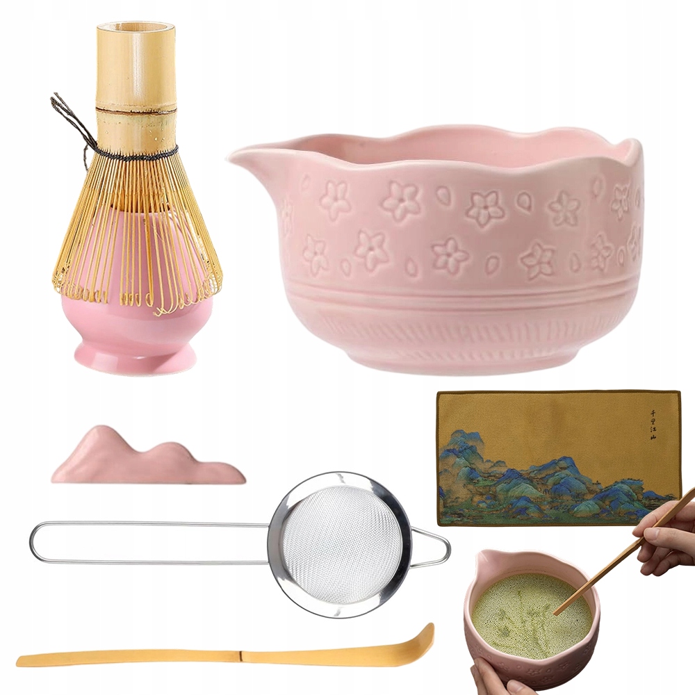 Matcha Zestaw Do Herbata 7 W 1 Miłośnicy Matchy Na Prezentowy