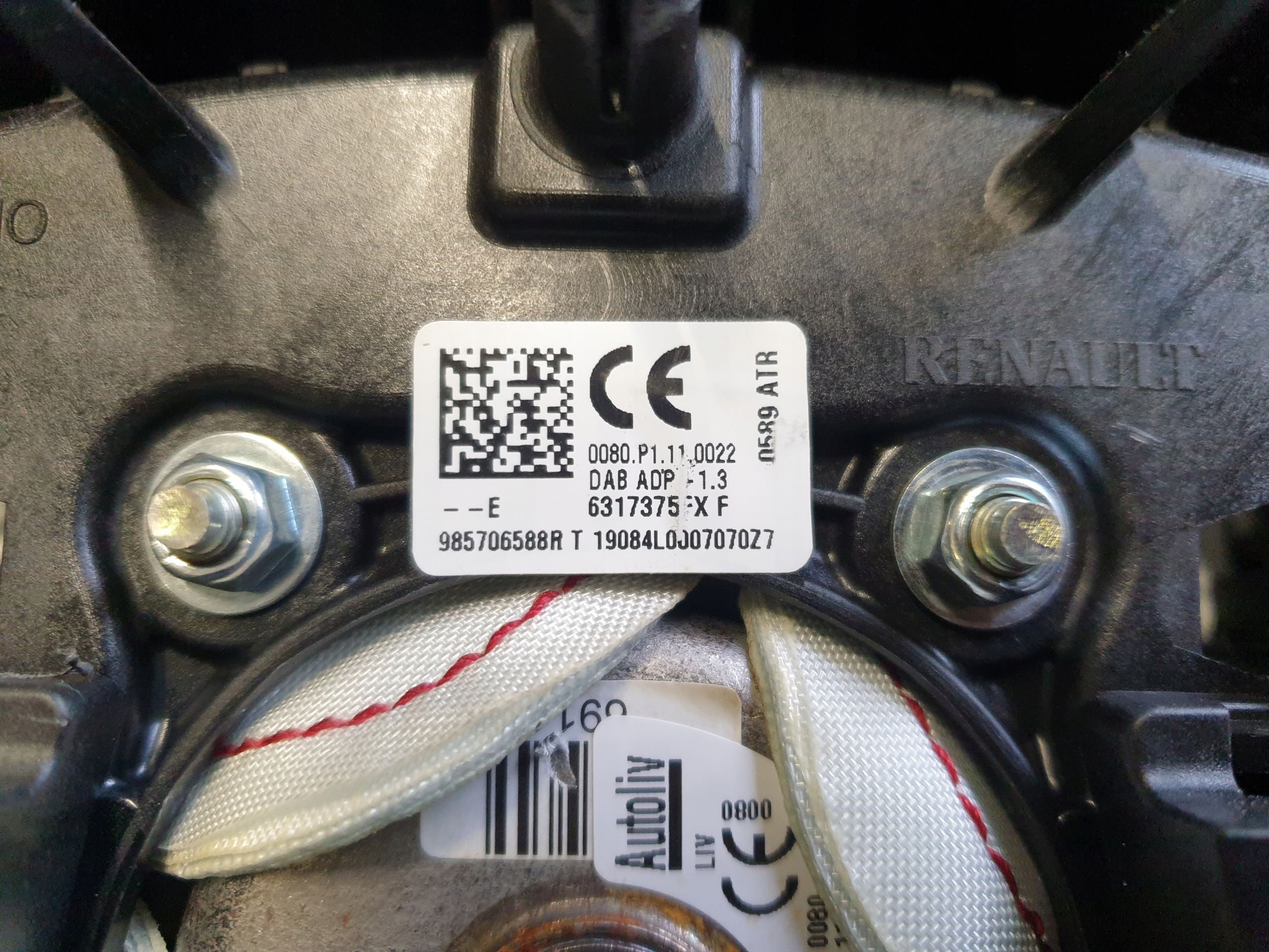 dashboard instrument panel airbags RENAULT CLIO 4 IV 2017- LIFT