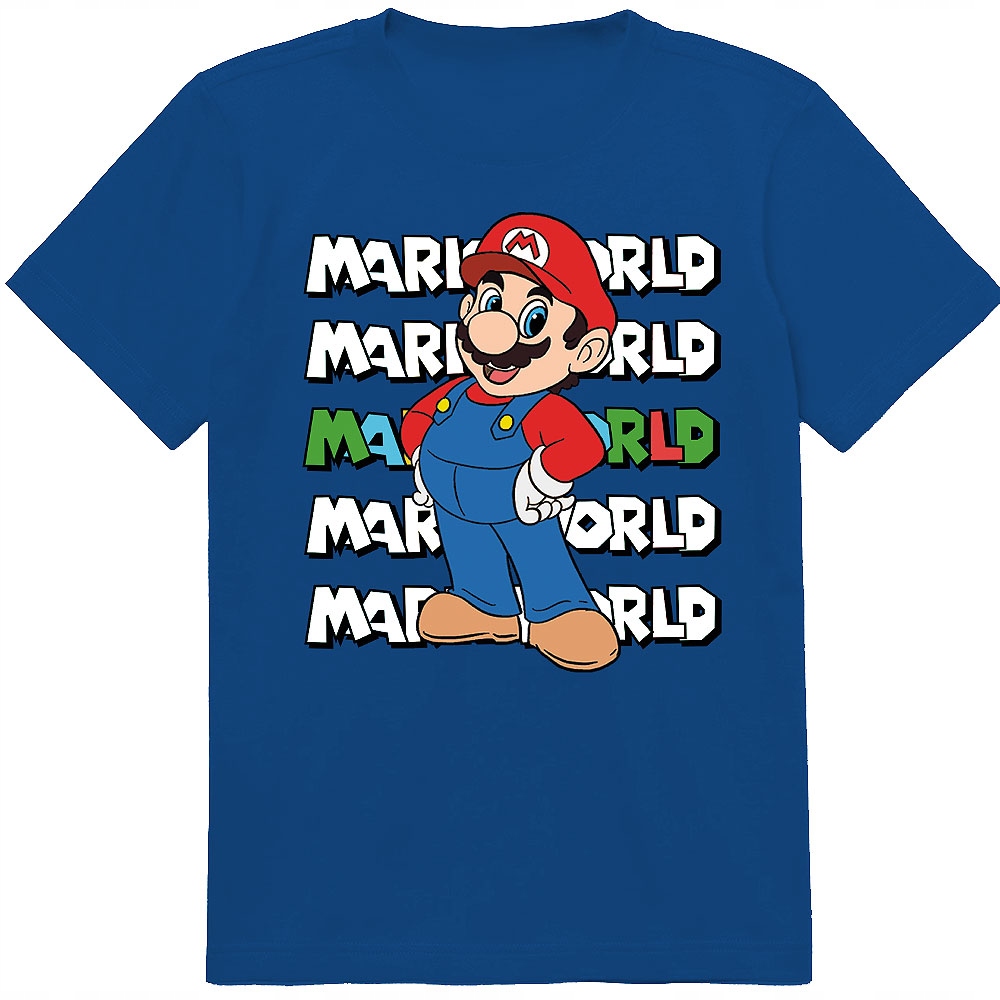 ZESTAW 3W1 KOSZULKA DLA DZIECI TATUAŻE NAKLEJKI SUPER MARIO BROS 152 JAKOŚĆ Rozmiar L