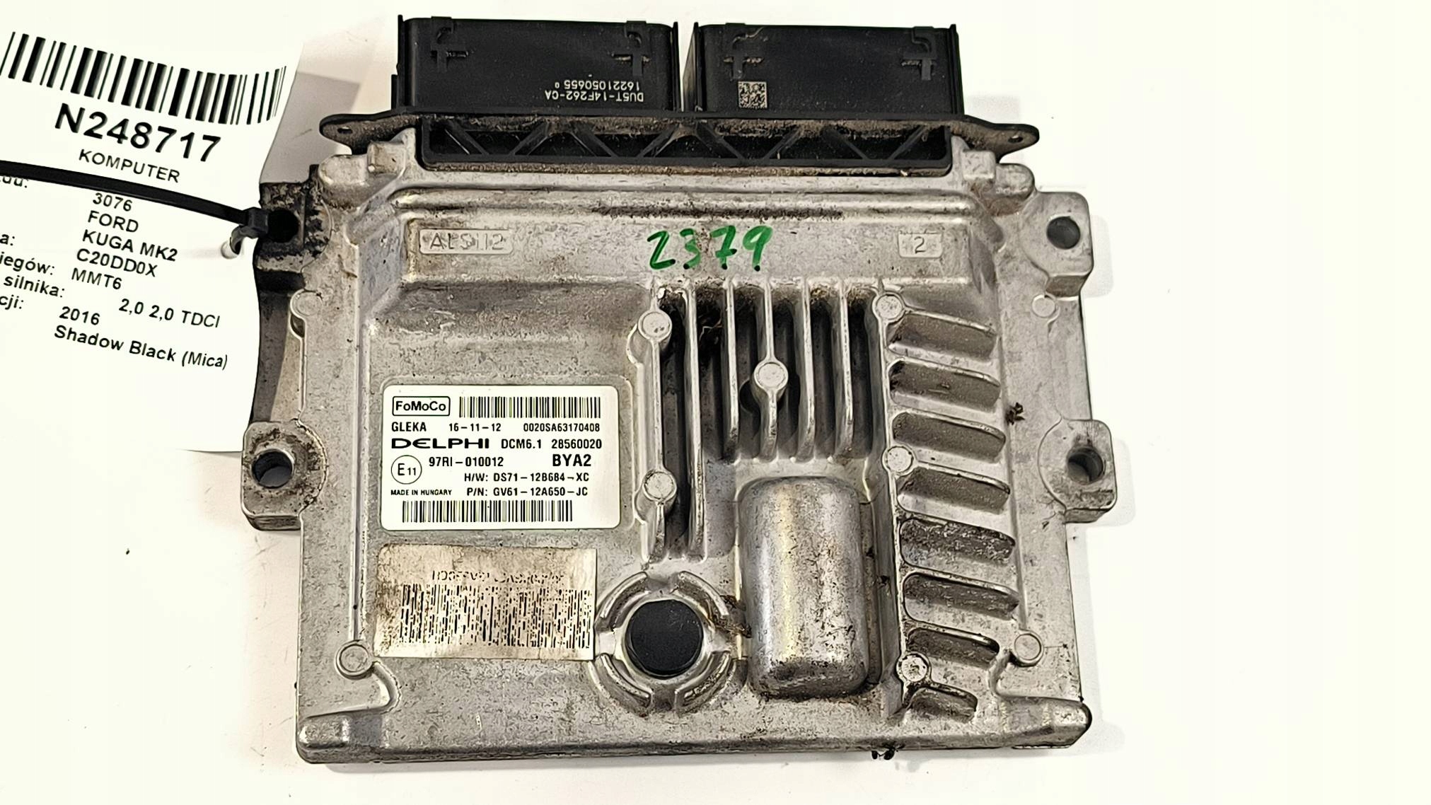 Computer DS71-12B684-XC FORD KUGA MK2