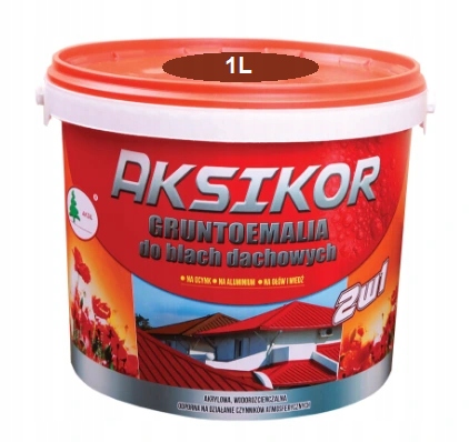 AKSIKOR GRUNTOEMALIA FARBA NA DACH OCYNK 1L