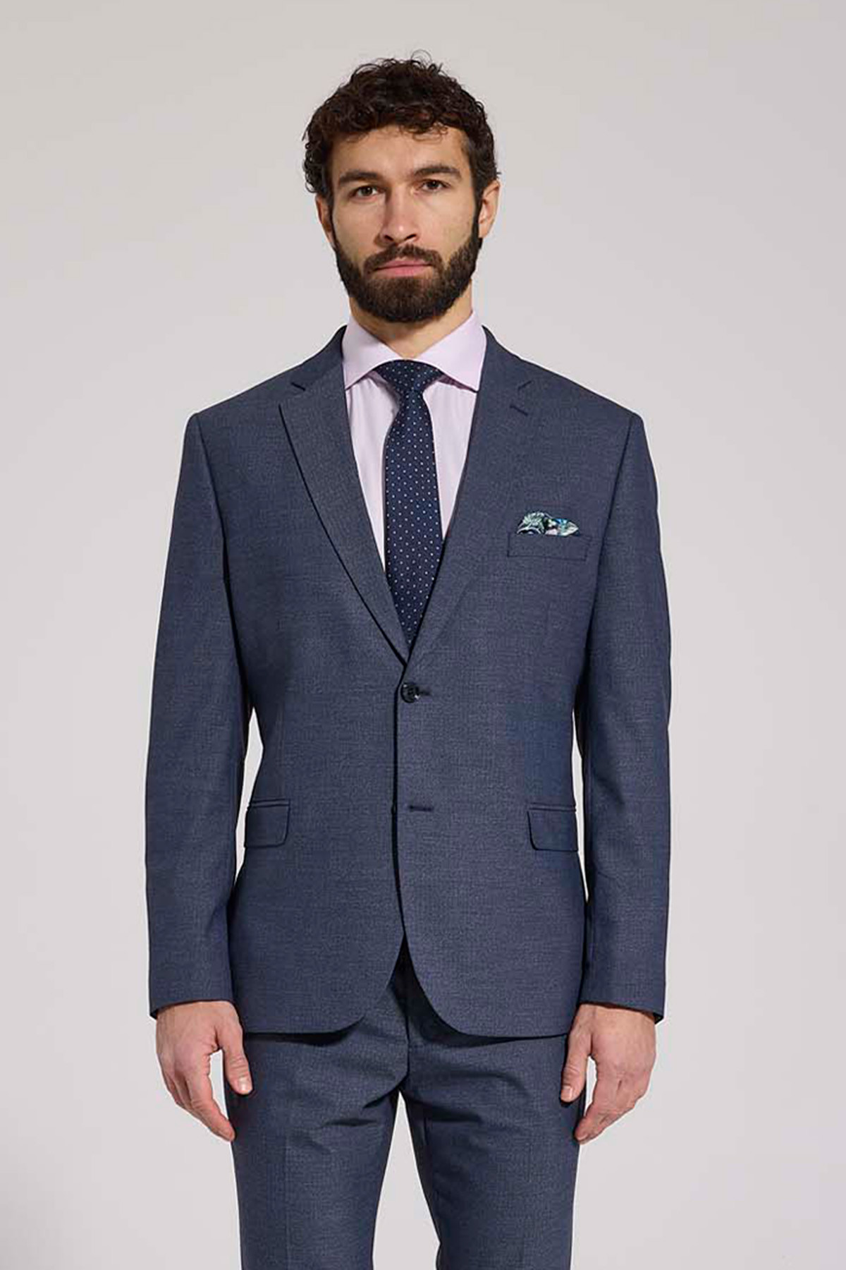 Modrá Sako Slim Fit Smart Casual 176/56