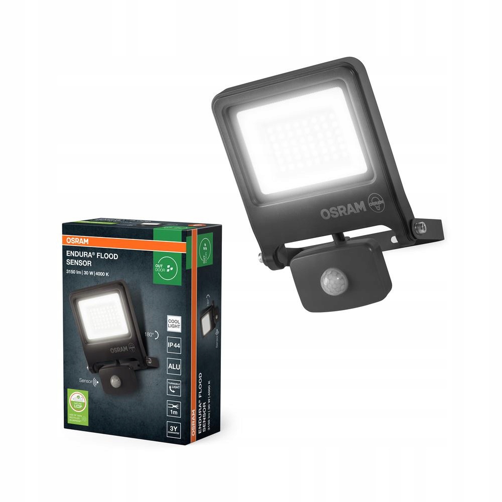 Led reflektor Snímač pohybu a soumraku 30W 4000K 3000lm IP44 Endura
