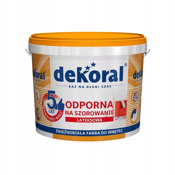 Dekoral Akrylit W Plus do wnętrz Śnieżnobiała 10L