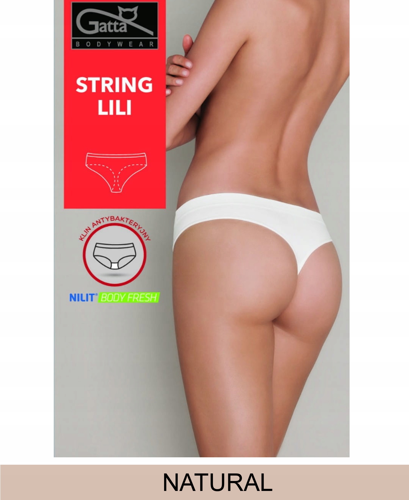 

Gatta Majtki String Lili M/Natural