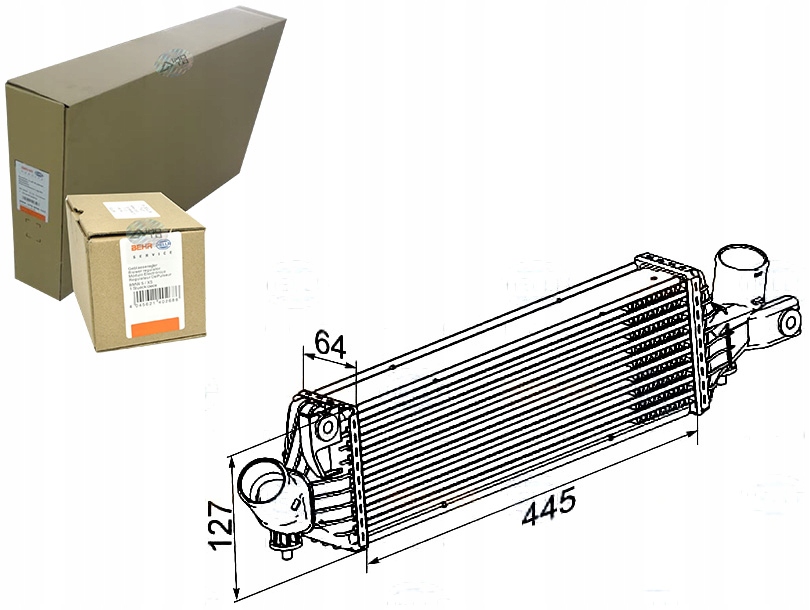 BRH8ML 376 777-081 INTERCOOLER CHŁODNICA POWIETRZA