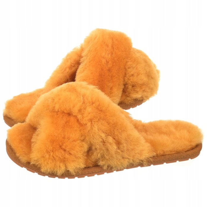 Dámské teplé Sandále Emu Australia Mayberry Mustard W11573 Hnědé