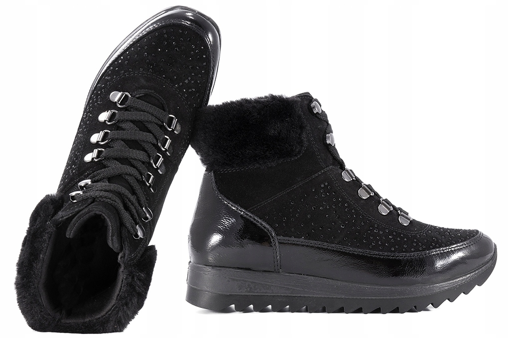 Imac 163447 408526 Dámské Boty Kotníkové Boty Pu černé 37