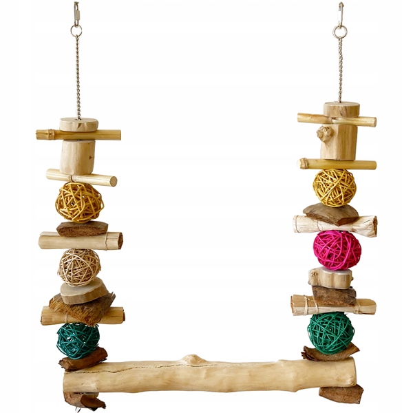 Levně Terra International houpačka z kávovníku, kokosů a ratanů,..72 × 50 cm