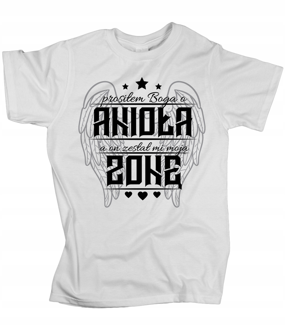 

Koszulka męska Prosiłem Boga o anioła dla męża 3XL