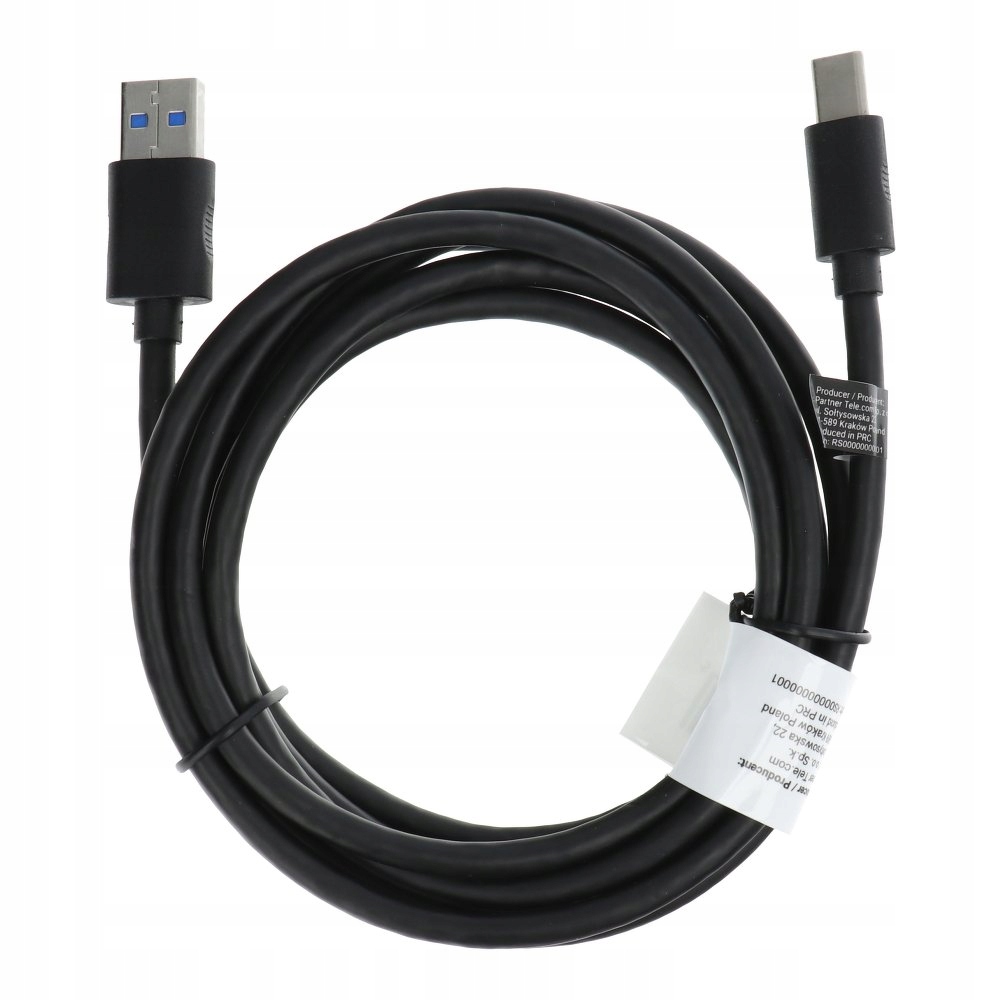 

Kabel Usb - Typ C 3.0 C393 2 metry 1.8A czarny