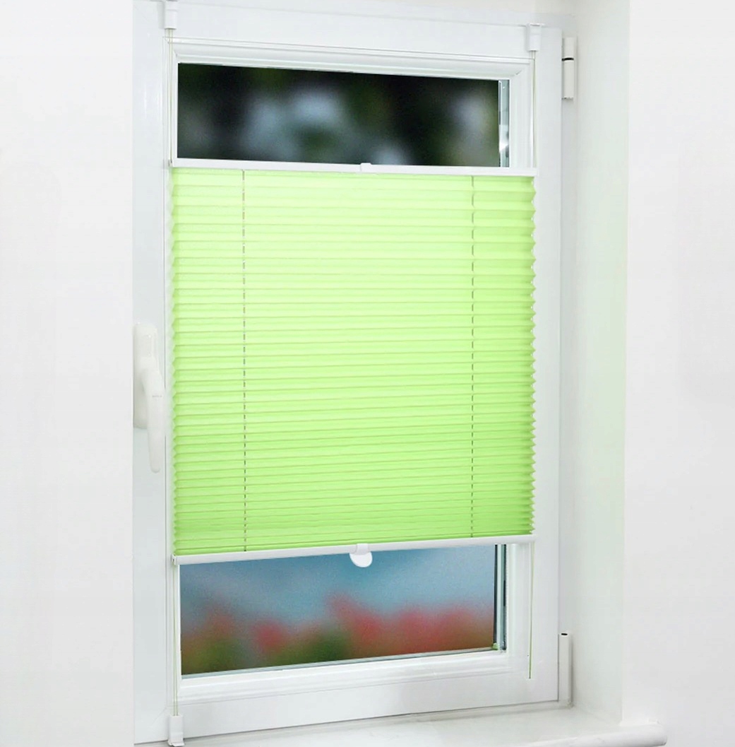 

Roleta Plisowana 60 x 130 cm Zielona Bezinwazyjna