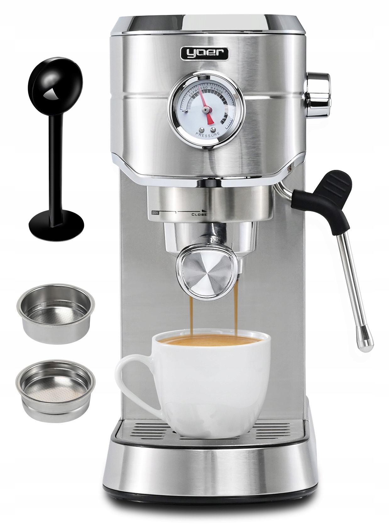 

Ciśnieniowy Ekspres do kawy Yoer 1450W 20bar Inox