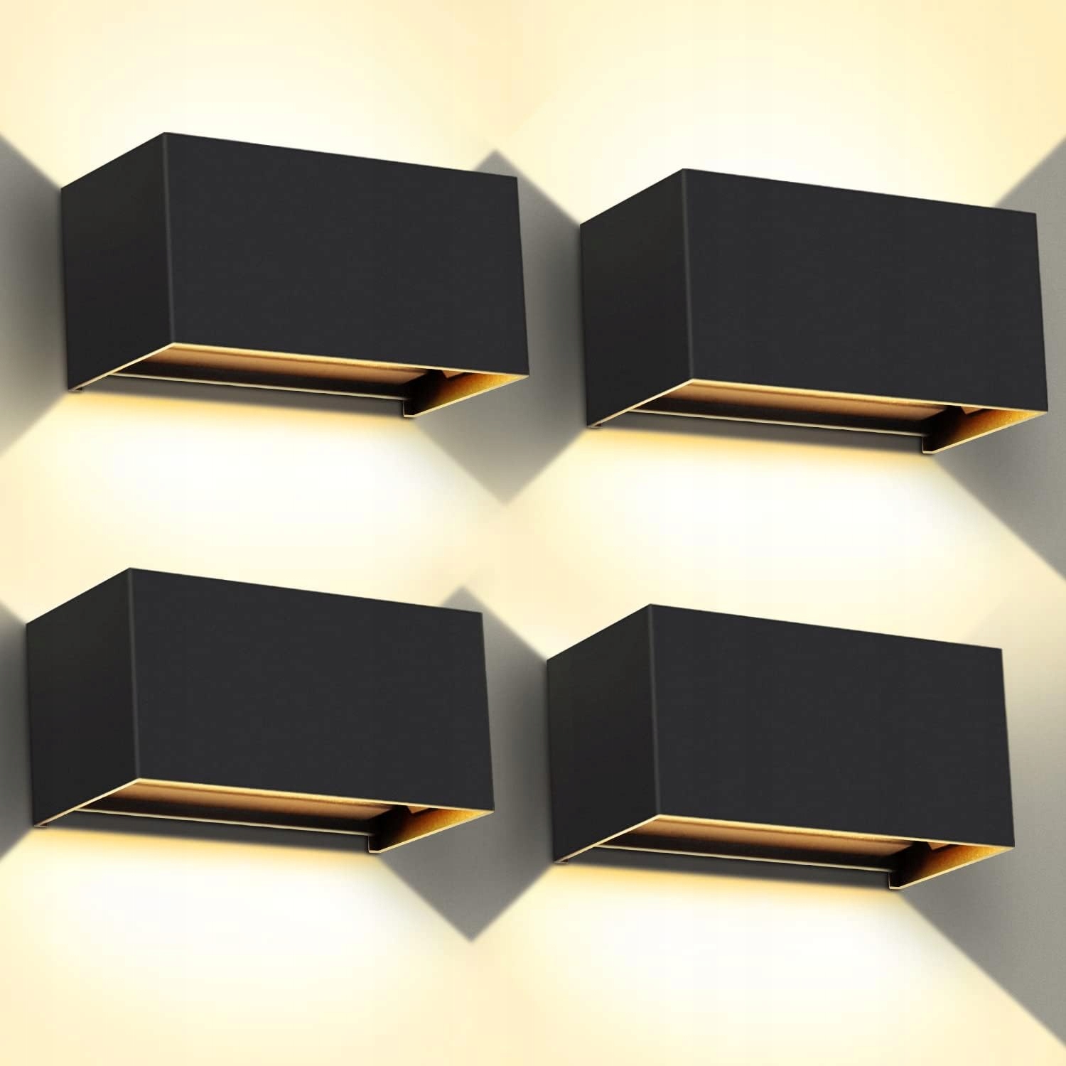 Lampa Kingwen 4 x Led 20W, nastaviteľný uhol, teplá biela 3000K, IP65