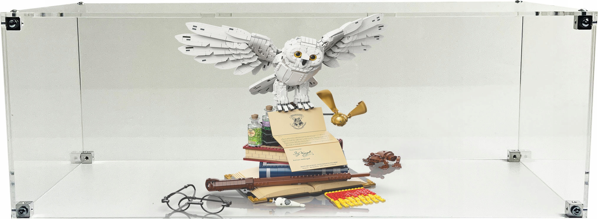 Vitrína Drewlandia pro stavebnici Lego 76391 Harry Potter Hogwartské ikony