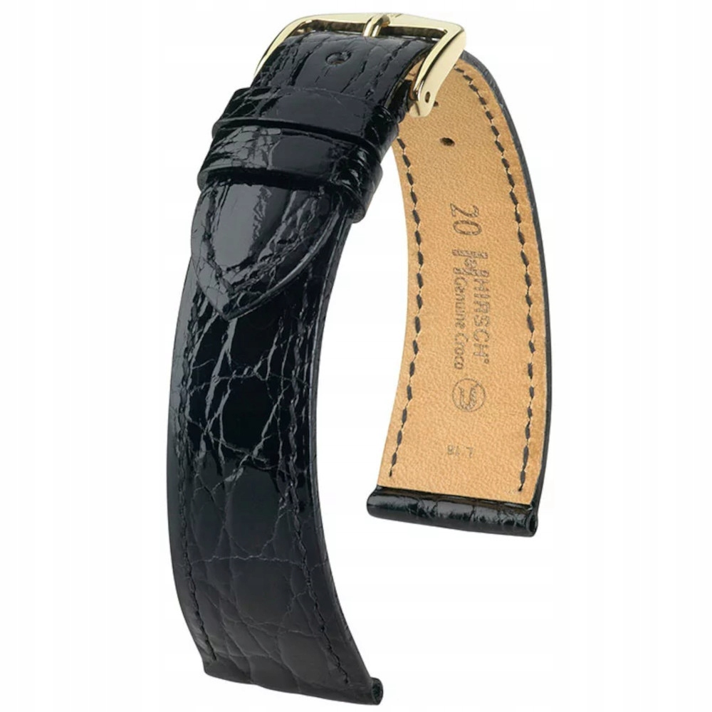 Kožený Opasek Hirsch Certified Croco 18900850-1-18 z krokodýla