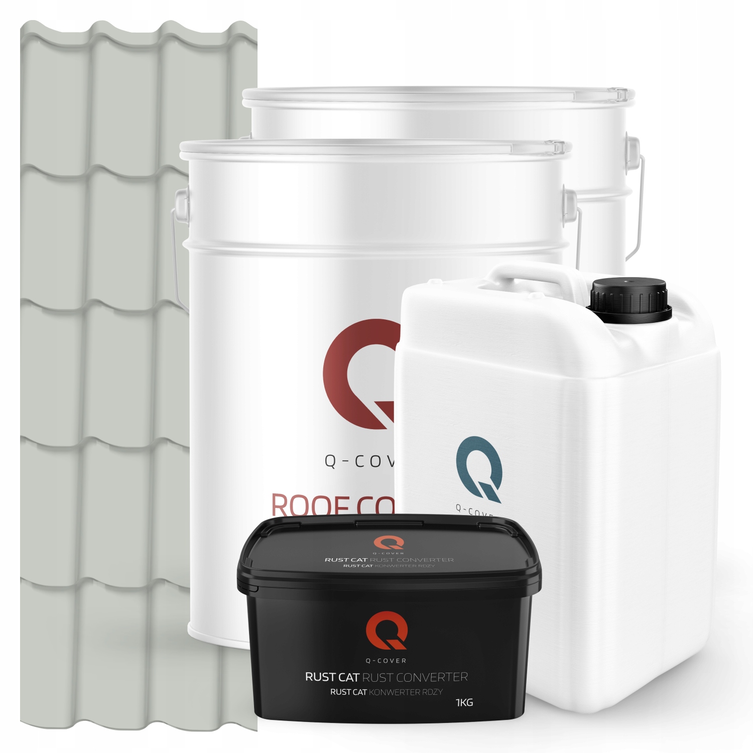 Farba Na Kovovú Strechu Súprava Biela Papirus Ral 9018 74 m2 Lesk