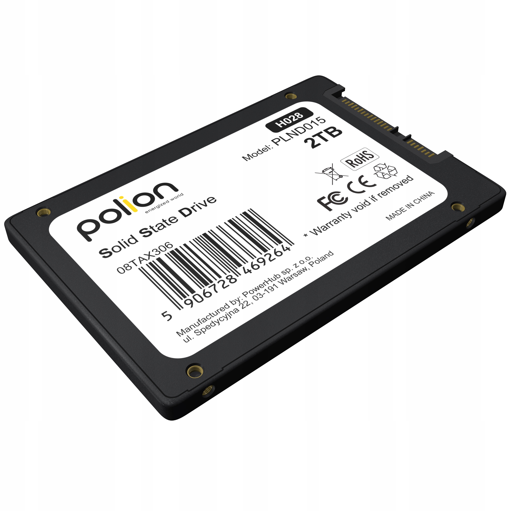 Dysk SSD 2TB SATA III 2,5" 3D NAND 560MB/s Kod producenta PLND015