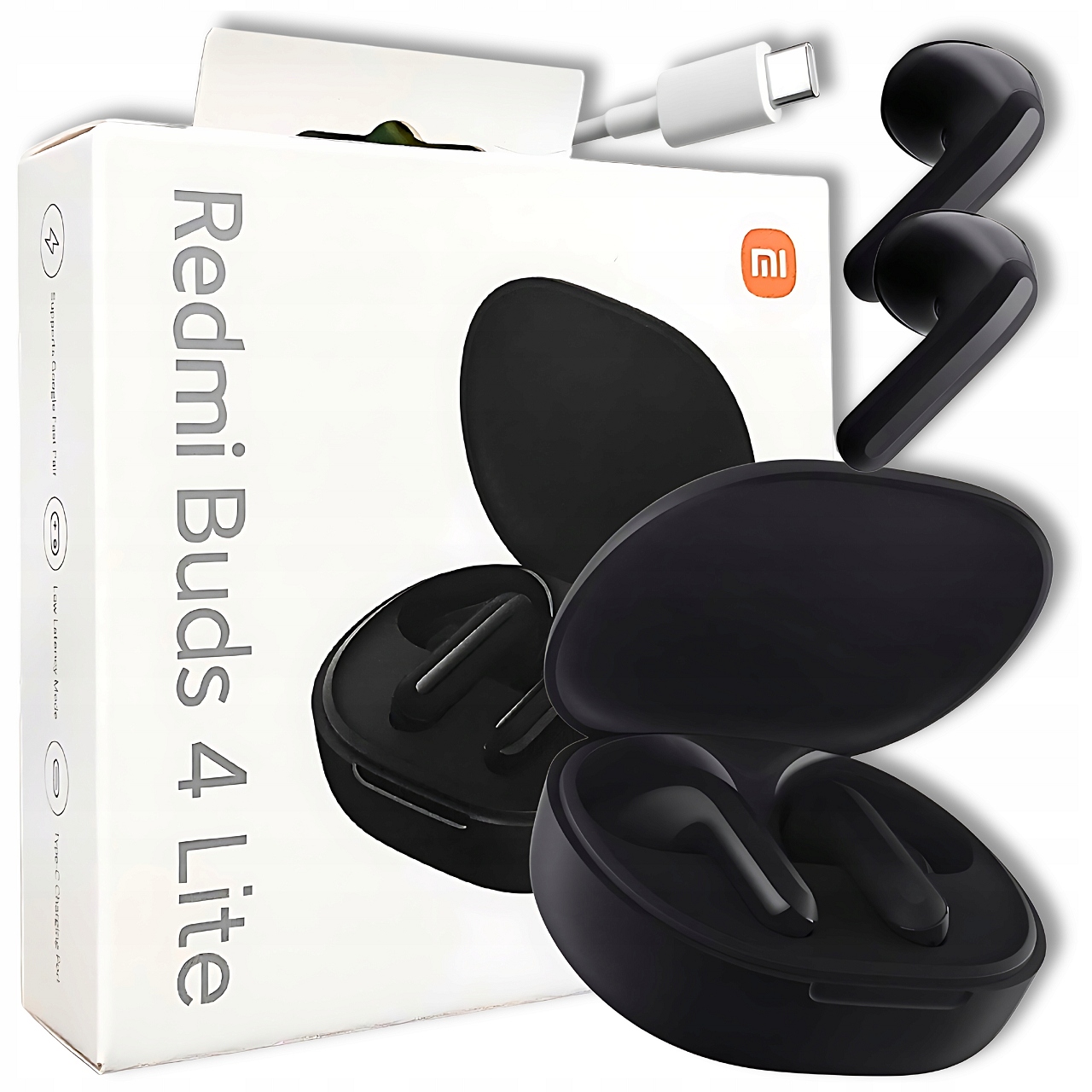 Słuchawki Xiaomi Redmi Buds 4 Lite Bezprzewodowe Bluetooth Czarne