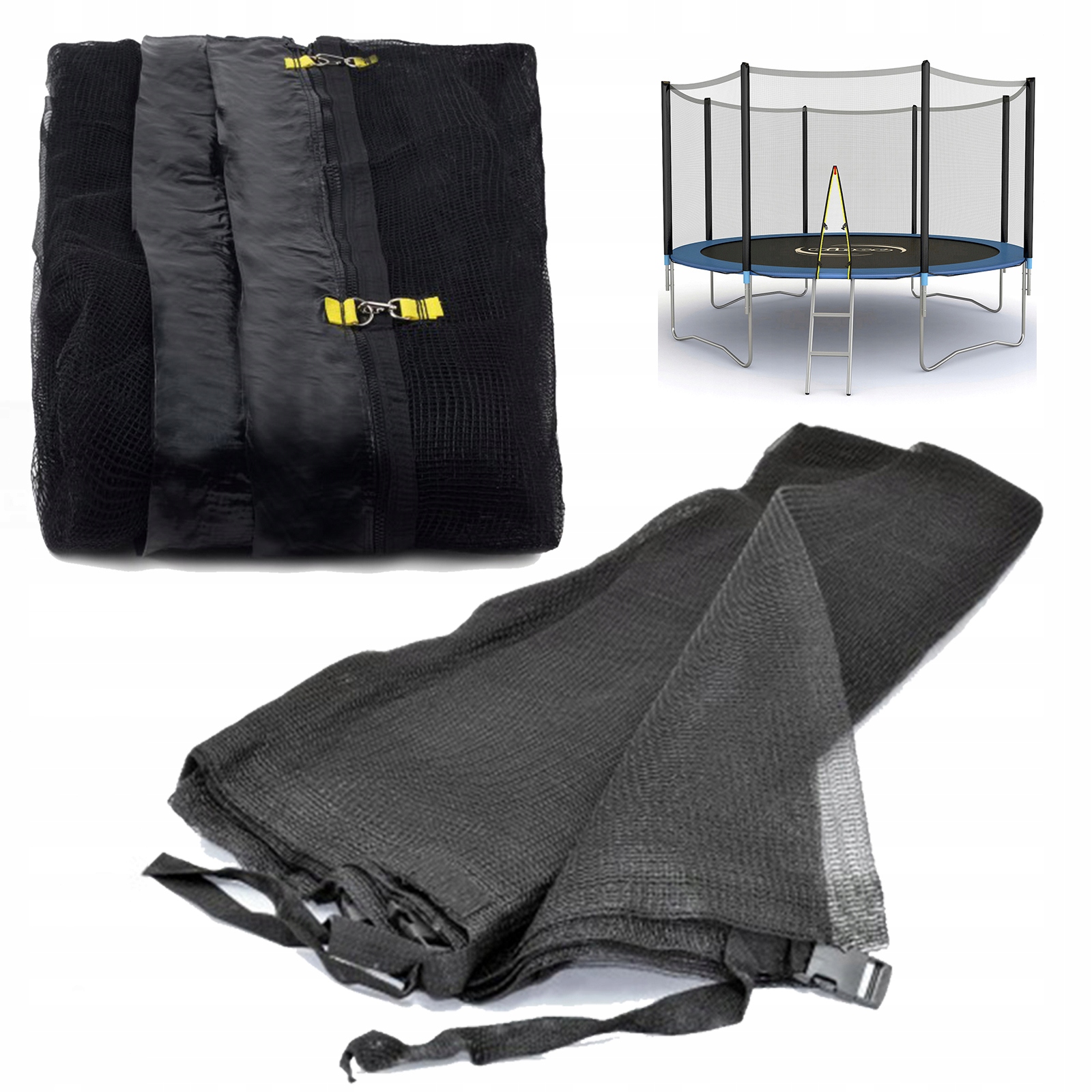 SIATKA DO TRAMPOLINY 8FT 244-252cm na 6 słupków ZEWNĘTRZNA