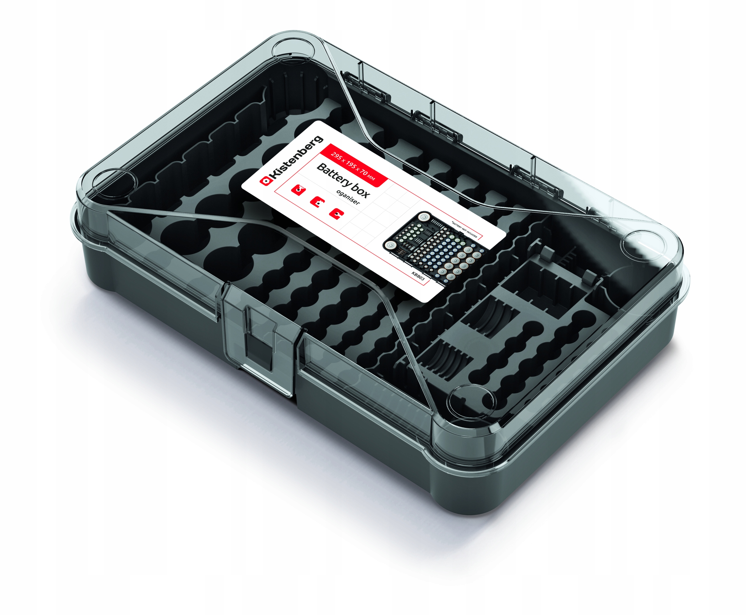 

Duży Organizer Na Baterie Battery Box 115 szt.