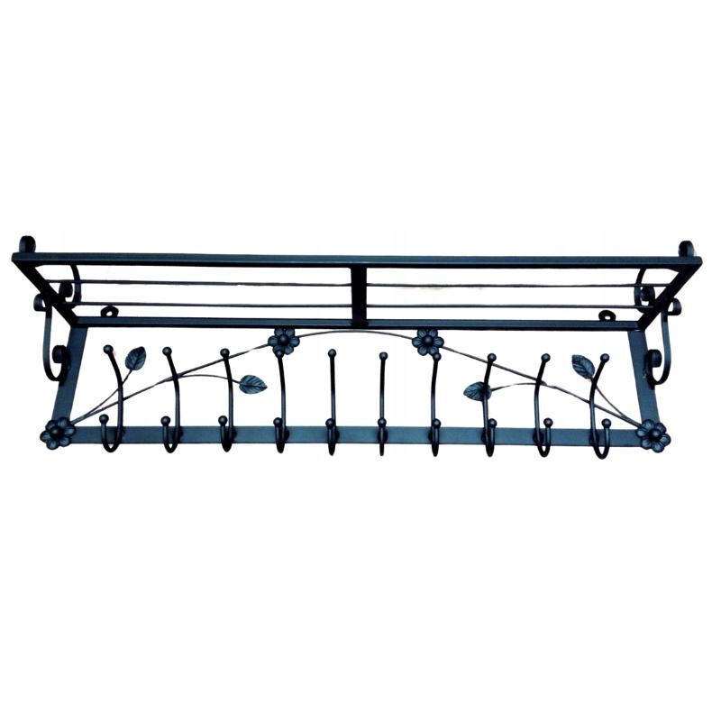 Vešiak s poličkou 100 cm. Metaloplastika.