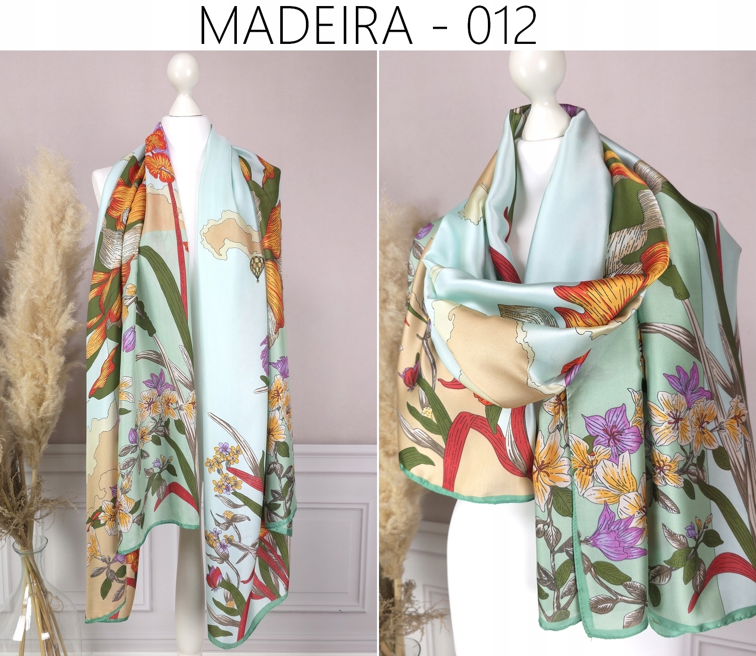 JEDWABNE PAREO CHUSTA PLAŻOWA na strój narzutka szal tunika na plażę WZORY Marka Distribution4you