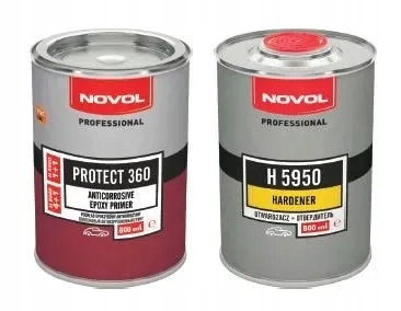 Novol Protect 360 Podkład epoksydowy 1:1 antykorozyjny Szary 0,8L+0,8L utw