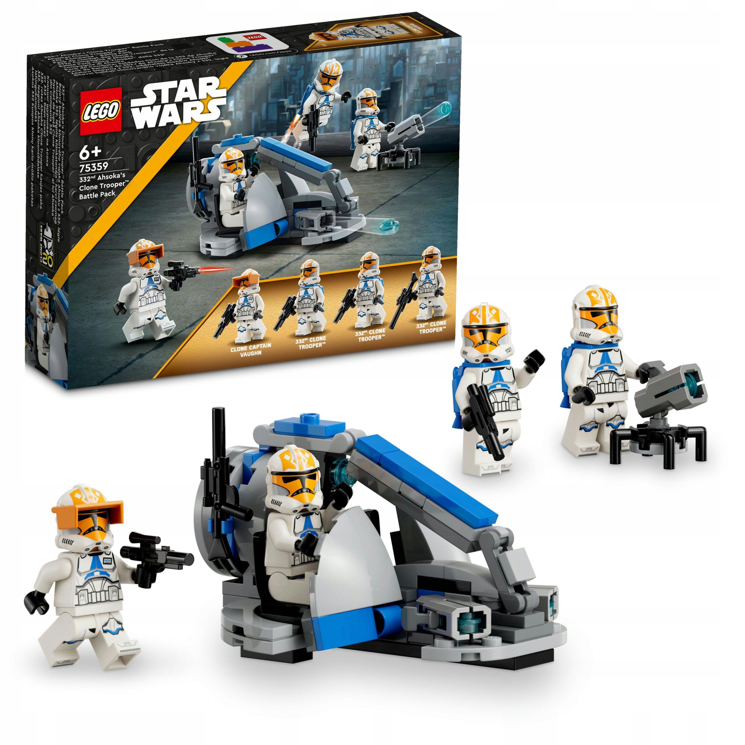 Nové Lego 75359 Star Wars Bojová sada s 332. oddílem klonů Ahsoki