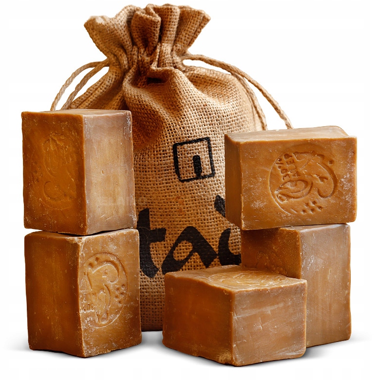 1KG MYDŁA ALEPPO 30% Lauru SYRIA (5x200g) + PREZENT WOREK JUTOWY Tade