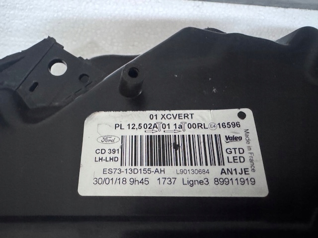 light left Ford Mondeo MK5 Full Led 2018 complete