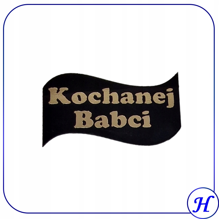 

Grawer na znicz Kochanej Babci kolor złoty