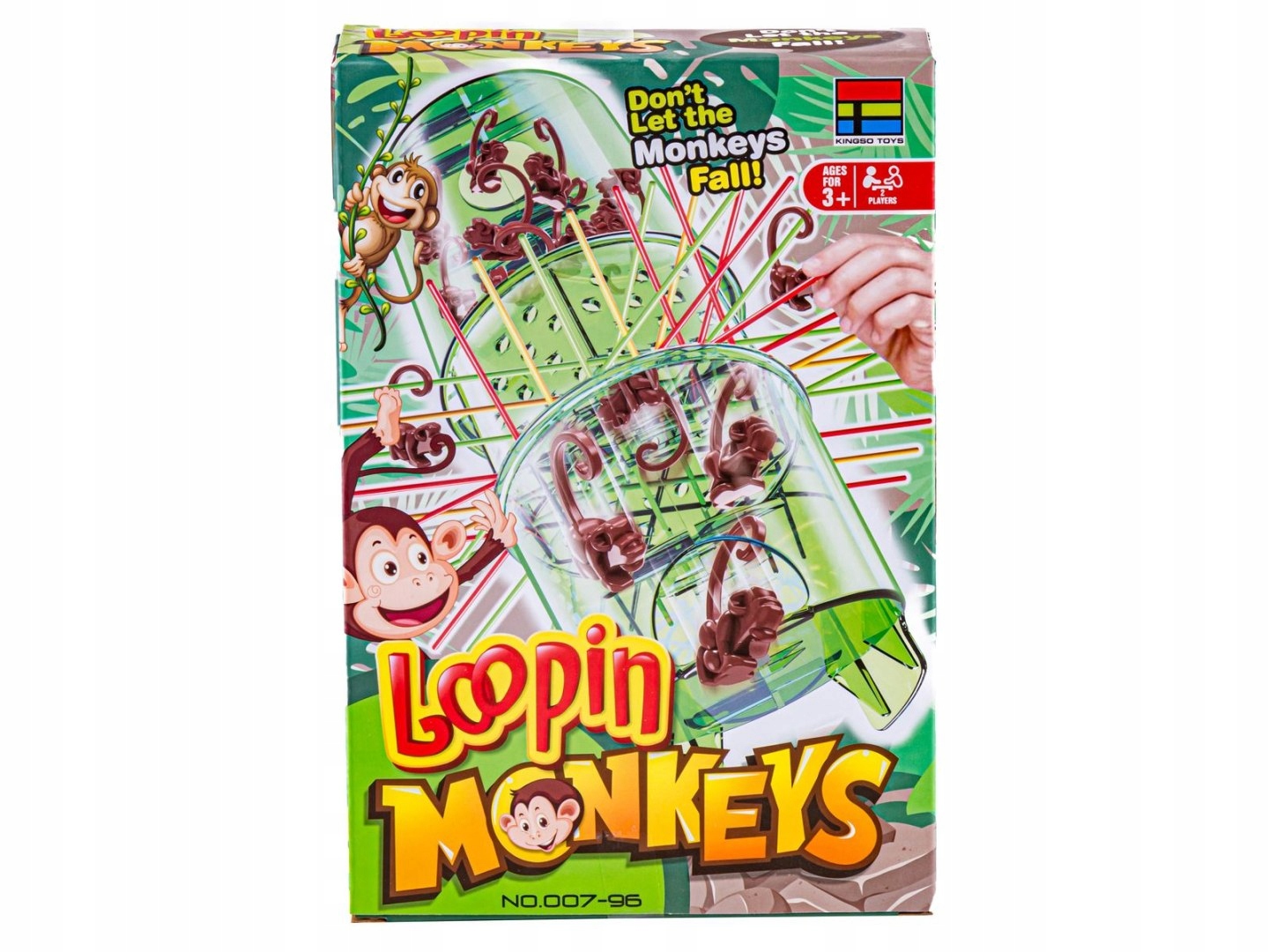 Gra Zręcznościowa Typu Bierki, Loopin Monkeys, SPADAJĄCE MAŁPKI Stan opakowania oryginalne